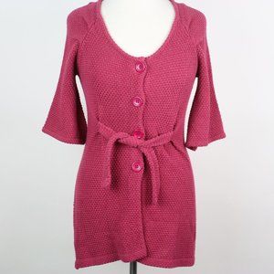 Anthropologie Tabitha Womens XS Belted Button Cardigan